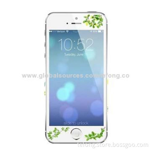 Clear Screen Protector with 3D Embossed Effect, Spring in the Air, High-quality Tempered Glass